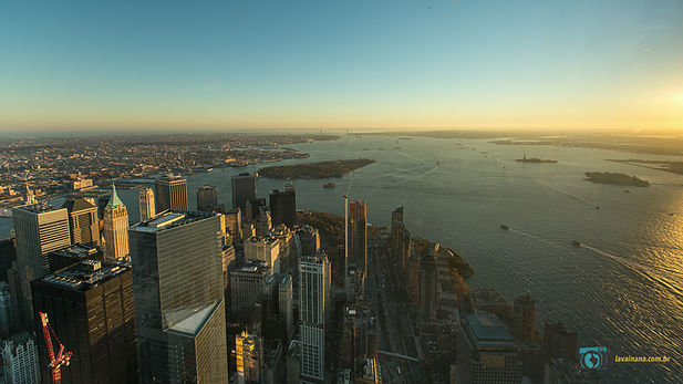 Vistas de New York: Empire State, World Trade Center e Top Of The Rock