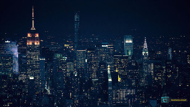 Vistas de New York: Empire State, World Trade Center e Top Of The Rock