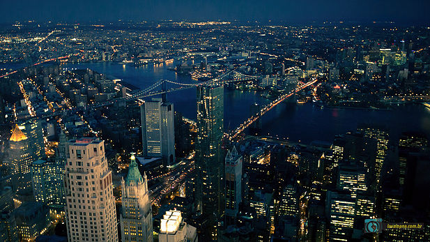Vistas de New York: Empire State, World Trade Center e Top Of The Rock